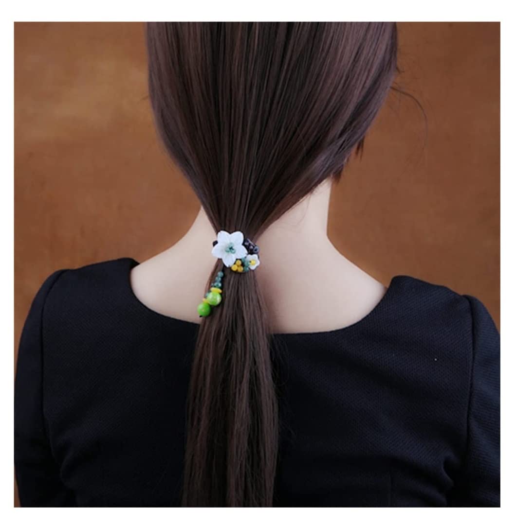 Scrunchies Per Capelli Accessori Per Capelli Con Fiori Corda Per Per Adulti Cavallo Per Anello Elastico Per Elastici Per Coda Di Cavallo