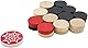 GICO Carrom Steine Komplettsatz von Carrom Manufaktur, Set Standard Class mit Steinen und Striker - 2102