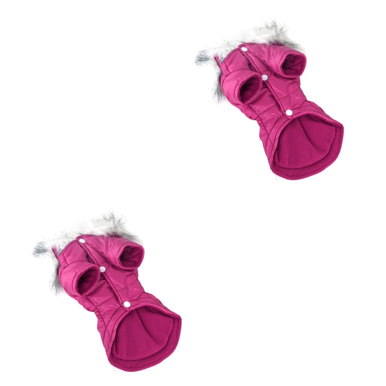 INOOMP 2 Pezzi Cappotto per Cani per Il Freddo Giacca per Cani Abbigliamento per Animali Domestici Mantieni Caldo Abbigliamento con Cerniera Costume per Animali Domestici