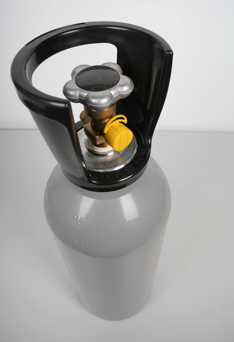 6 kg CO2 Stahlflasche Flasche GEFÜLLT mit Lebensmittel Kohlendioxid Kohlensäure E290 - Fabrikneue Eigentumsflasche - Tüv mindestens 9 Jahre Aquaristik