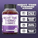 Night Time Fat Burner Gummies (60 Count) Weight Loss & Metabolism - Sugar-Free - Delicious Raspberry Flavored Melatonin Supplement Gummies - Vegan Safe - Third Party Tested - Made in USA - Image 5