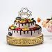 KVMORZE 11.8 ‘’ Gold Cake Stand, Metal Cupcake Dessert Stand Cake Display Holder, Cookies Fruit Serving Tray Decor Candy Table Display for Wedding Party Birthday Housewarming Anniversary (11.8in)