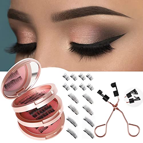 Gemonad Magnetic Eyelashes Without Eyeliner, Reusable Magnetic Eyelash Kit-WSEWE01