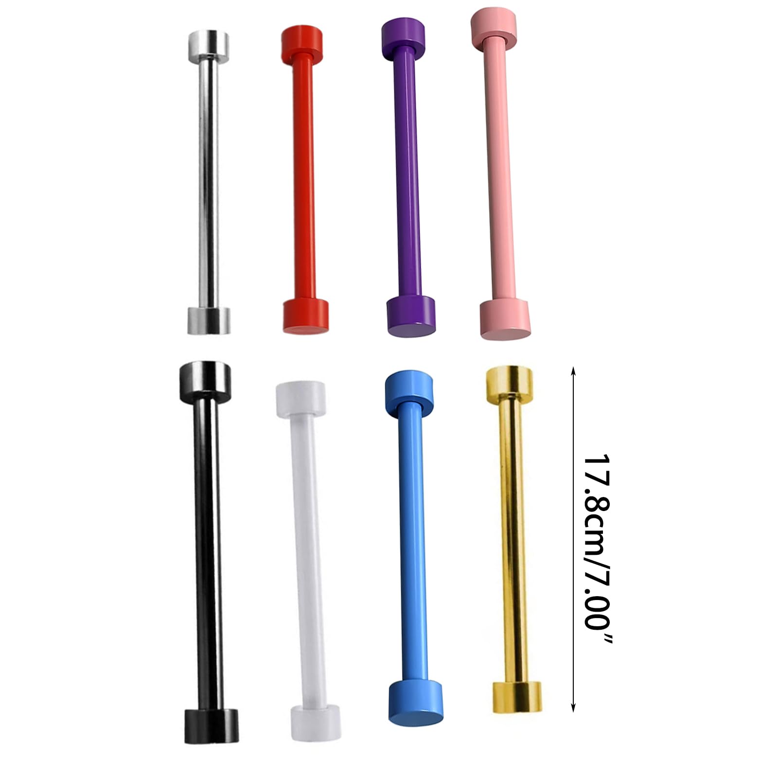 Hisocute Cable Winder Organizer for Coiled Keyboard Cable Weight Rod Reel Detachable Metal for Connector Cable Fix Keyboard Accessories Weighted Cable Holder Keyboard Cable Weight Rod Reel, White