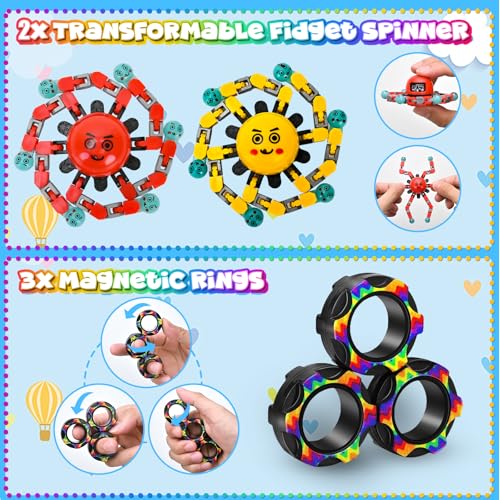 15Pack Fidget Toys Bulk, Christmas Stocking Stuffers Gift for Kids Adult Sensory Autism ADHD Autistic Figette Classroom Treasure Prize Box School Must Have Stress Anxiety Goodie Bag for Age 5-7 8-12 - Image 3