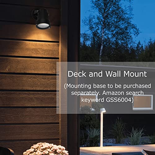 J.lumi Gss6005 Led Spotlight 5W, 120V Ac Line Voltage, 3000K Warm, Metal Construction With Ground Stake, Landscape Spot Light, Outdoor And Indoor Use, 3-Ft Cord With Plug, Black #TOP4