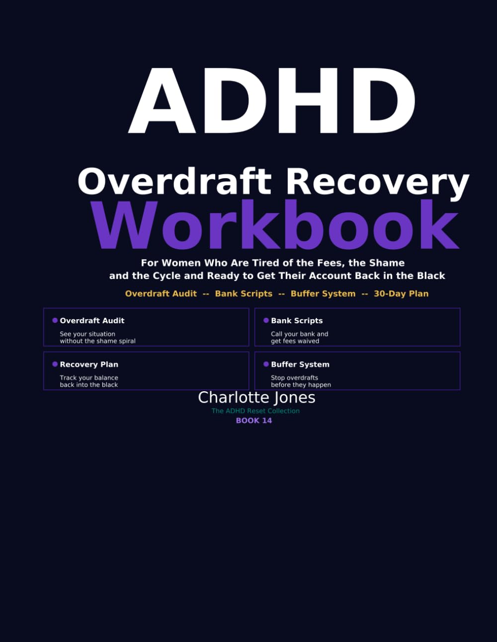 ADHD Overdraft Recovery Workbook: For Women Who Are Tired of the Fees, the Shame and the Cycle and Are Ready to Get Their Account Back in the Black (The ADHD Reset Collection Series)