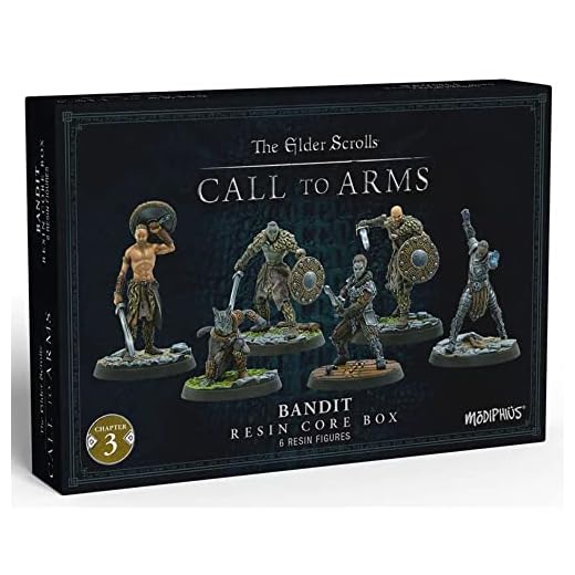 Modiphius Entertainment | The Elder Scrolls: Call To Arms | Bandit Core Set | Miniature Game | Unpainted