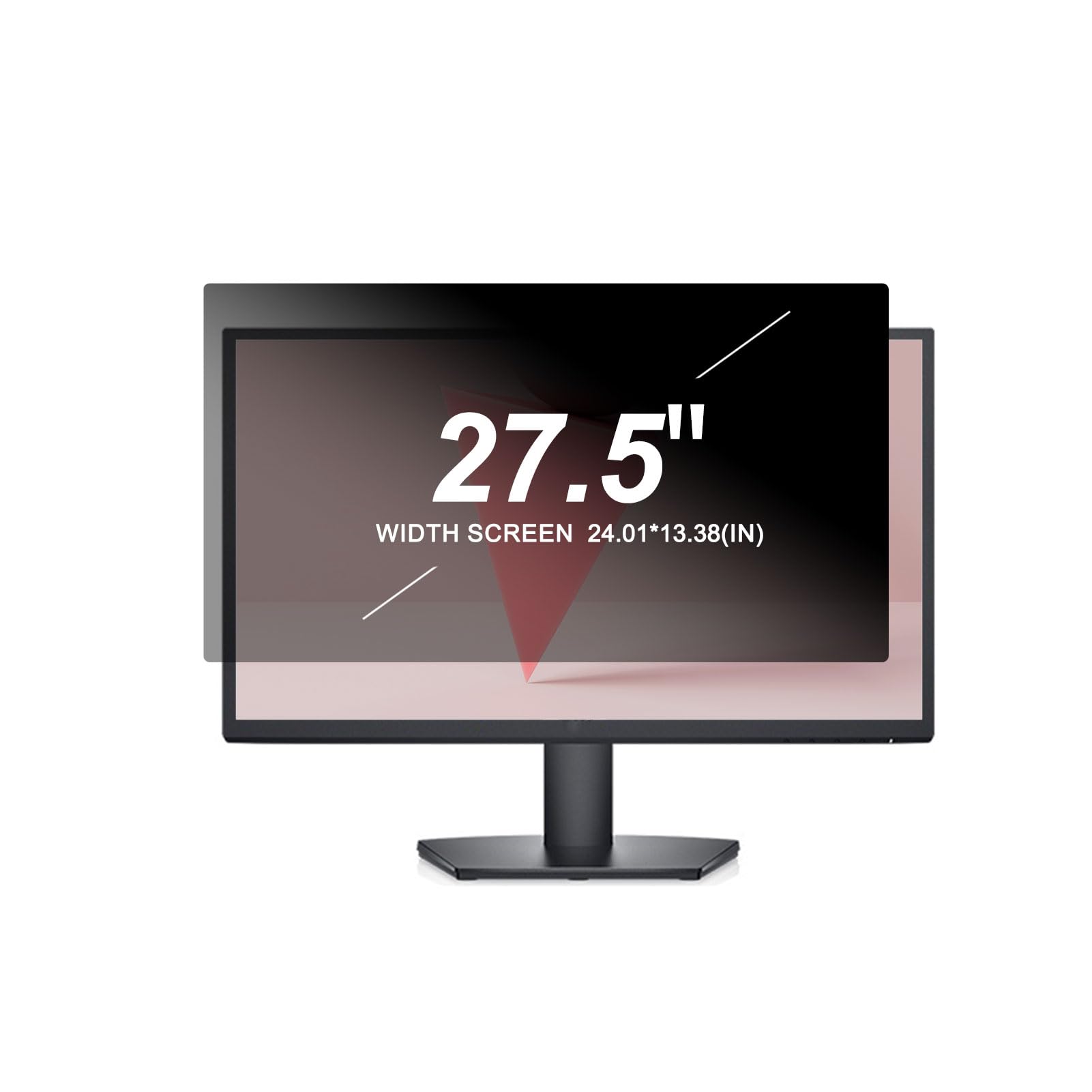 vnrutkou 27.5" Privacy Screen Protector Film, Anti Blue Light/Scratching/Anti Glare/Screen Filter, Computer Screen Privacy Shield, Monitor Privacy Film