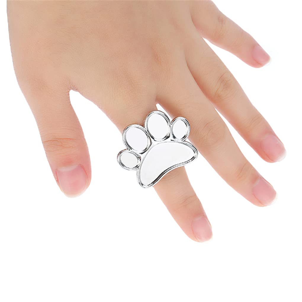 2 piezas de herramienta de manicura bandeja de anillo paleta de esmalte de uñas herramientas de arte de uñas de metal soporte de esmalte de uñas 4