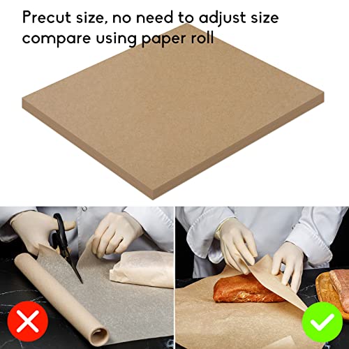 Papel de carnicero marrón NEBURORA, 100 hojas de 12x12 pulgadas sin cera para ahumar carnes 4