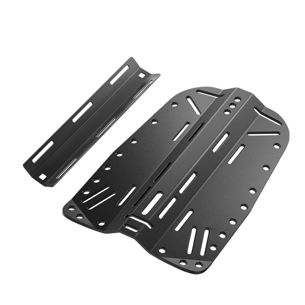 Placa trasera de aluminio, placa de buceo, placa de buceo, adaptador de tanque individual, set de buceo