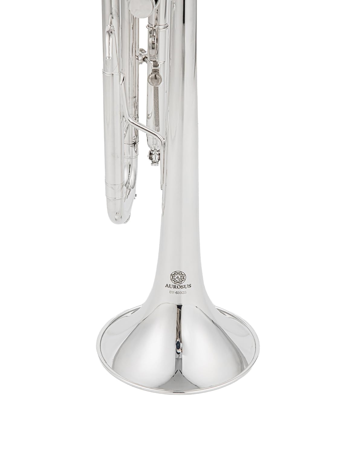 Ensemble de trompette standard en si bémol plaqué argent pour débutant en laiton avec étui rigide et kit de nettoyage 7C embouchure et gants