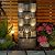 Bumilgar 44.8" H Modern Outdoor Water Fountain with LED Lights and Pump, Mutiply-Tier Standing Cascading Waterfall - Modern Design for Garden,Patio,Yard, Multi-Level Outdoor Decor (Gray)