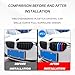 SamWinGear Grille Insert Trims for BMW Front Grill Inserts M-Colored Snap-on Grill Mesh Trims Strips for BMW 2013-2019 F30 F35 3 Series 11-Beam Grille Classic Decorative Accessories(11 Beams)