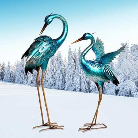 Ratuor Garden Crane Statues Cover