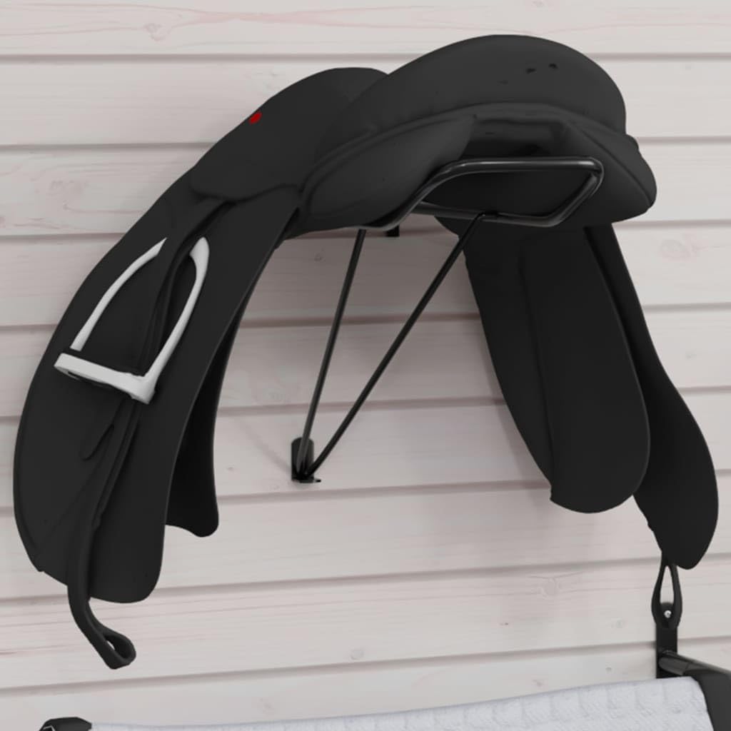 Sattellhalter Wandhalterung Klappbar Schwarz Eisen für Pferdesattel Reitsportzubehör Stall und Reitstall Aufbewahrung