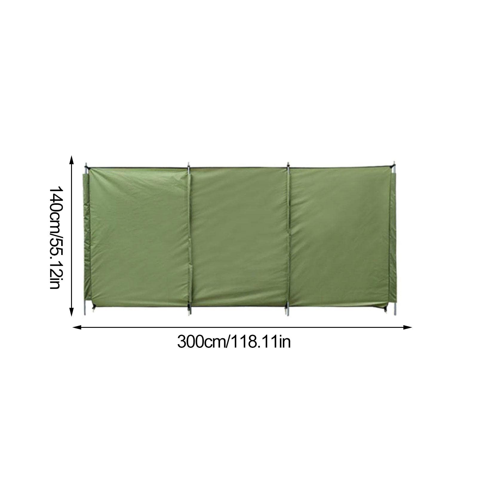 Brise-vent pliable pour le camping – Pare-brise et pare-soleil pour poêle d'extérieur – Pare-vue d'hiver avec tiges de support – 3 tailles pour jardin, pique-nique, barbecue et protection contre les