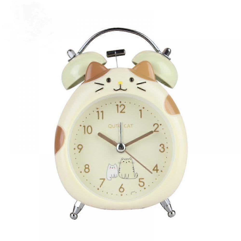 JOYHAPPST Saytay Alarm Clocks For Bedrooms, Square Alarm Clock, Student Home Decoration Desktop Clock(yellow)