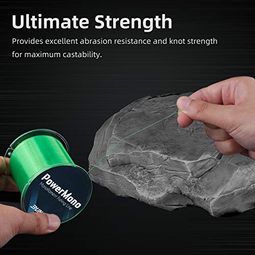 image for RUNCL PowerMono Fishing Line, Monofilament Fishing Line - Ultimate Str