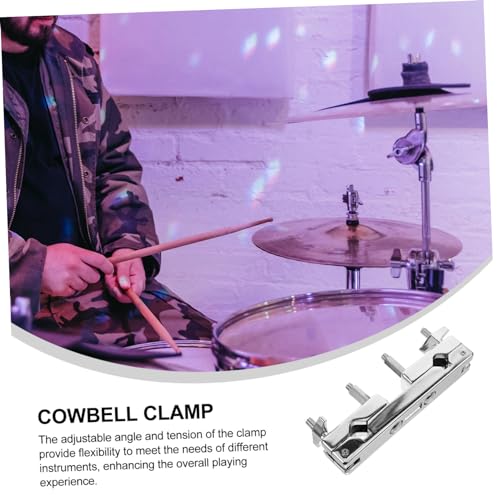 Drum Cymbal Clamp Mounting Bracket Lightweight Percussion Extension Stand for Drummers and Musicians and Support for Cymbals and Cowbells miniatura 2