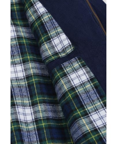 Image of ZENTHACE Men's Corduroy Jacket with Full Flannel Lined,Zip Up Casual Vintage Outerwear Coat,100% Cotton