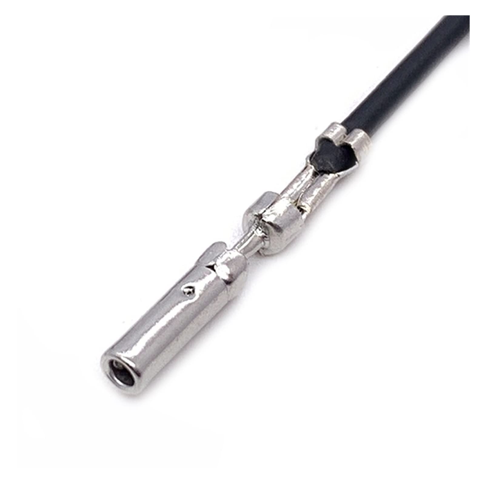 BUIEX 1.5MM 1-1437709-2 Auto Splice Crimping Terminal Brass Female Male Electrical Connector Series with Cable DJ224-1.5A DJ214-1.5A (Color : Female, Size : 10 Pcs)