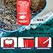 WELL-STRONG Waterproof First Aid Kit Roll Top Boat Emergency Kit with Waterproof Contents for Fishing Kayaking Boating Swimming Camping Rafting Beach Red