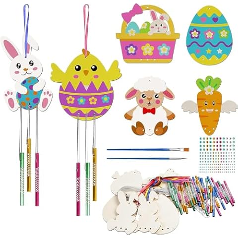 12 Piece DIY Easter Wind Chime Kit Cover