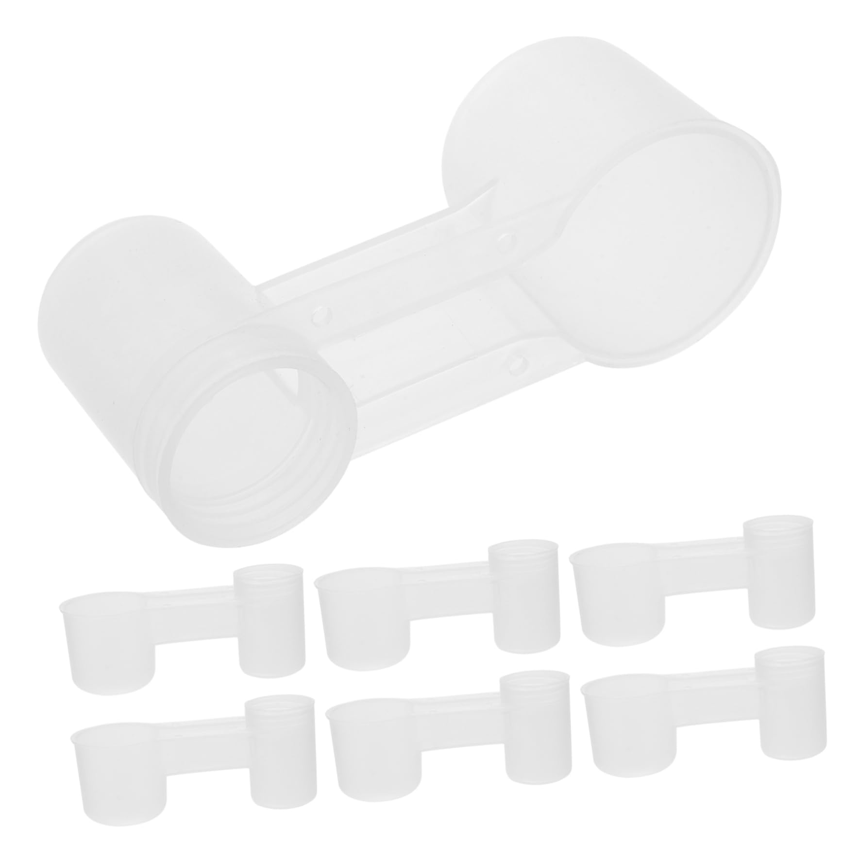 Abbeveratoio per Piccioni e Uccelli Doppia Bocca in Plastica per Uso Domestico e Zoo, Set da 10 Pezzi Facile da Pulire, Bevitore Automatico Sicuro per Pappagalli e Piccioni