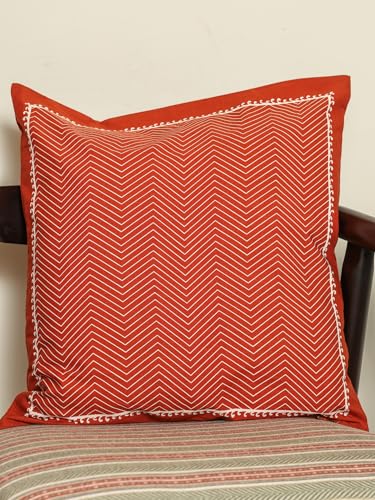 Image of Sacred Geometry: Rajasthani Mandana Series Cushion Cover Set -Pack of Two