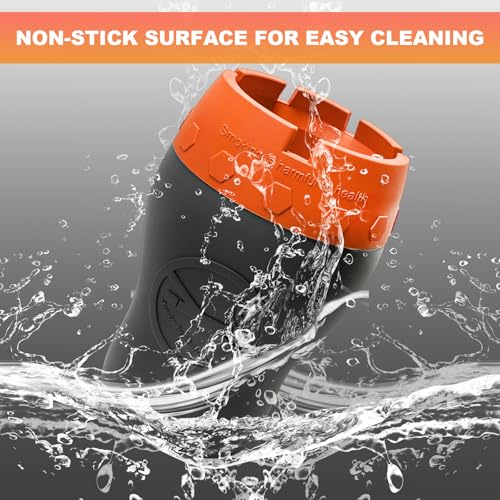 Image of Car Silicone Ashtray, Smokeless Drop-Proof Auto Ash Tray for Cup Holder, Windproof Portable Vehicle Cigarette Ash Tray for Home Outside Office, Interior Car Accessories (Orange)