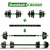 Bobway 88Lbs/40KG Adjustable Dumbbells Set, Free Weights Dumbbells Set with Connecting Rod Barbell Weight Set for Men & Women Home Gym Exercise & Fitness
