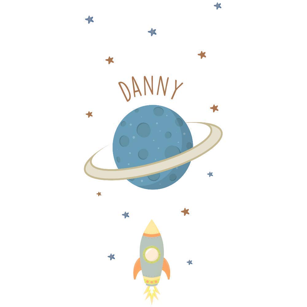 Planet Schultüte mit Namen aus Stoff 70cm groß