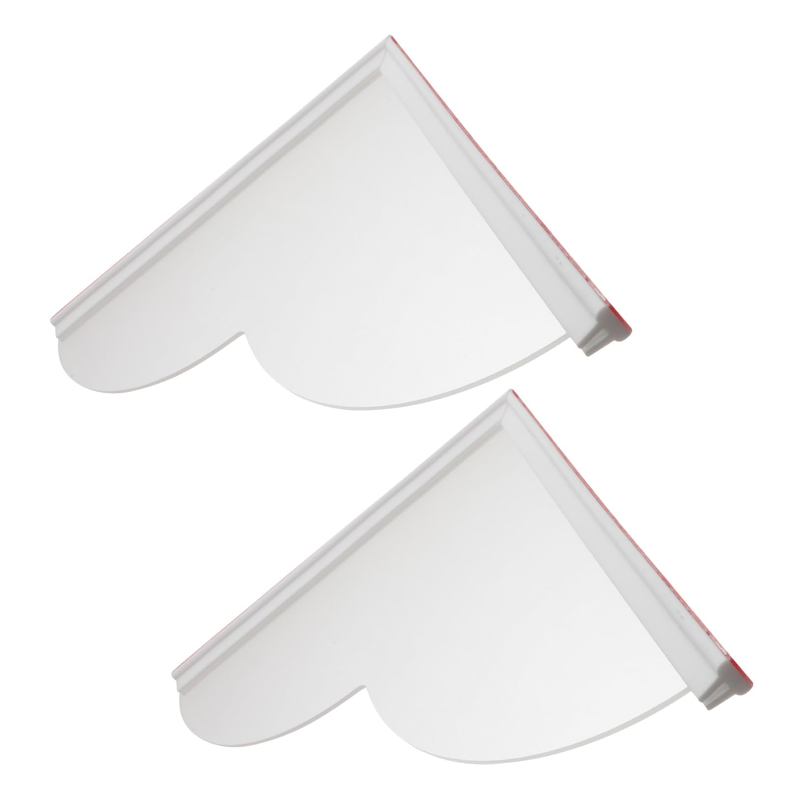 ABOOFAN Bathtub 2 Pieces Shower Water Barrier Corner Shower Baffle Anti-Splash Protector for Clean Bathroom