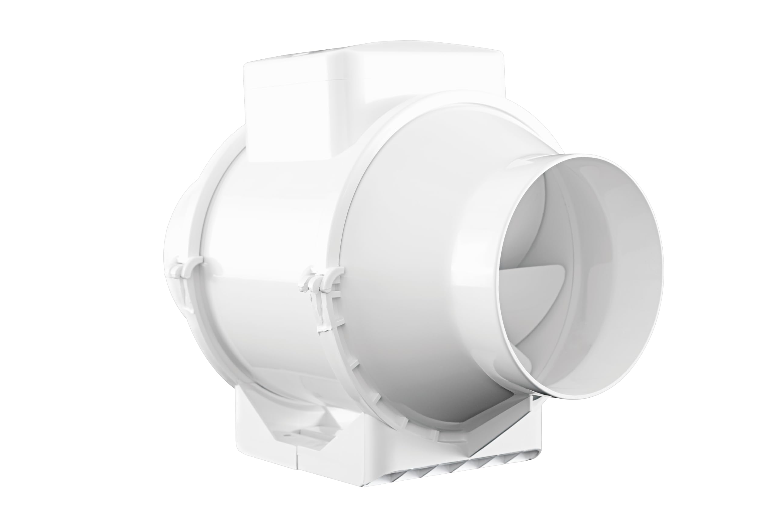 Xpelair XIMX100 4 Inch/100mm Inline Mixed Flow Extractor Fan for Bathrooms and Shower Rooms, Loft Fitting, Adjustable Twin Speed, White