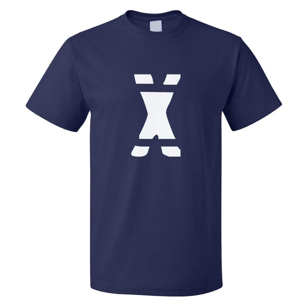 Custom Graphic T Shirts for Men X Jailbird Initial Monogram Letter X Cotton