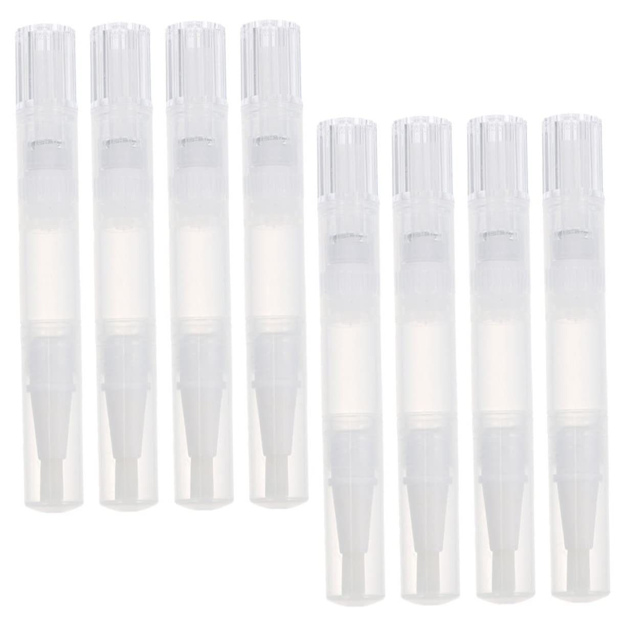 FOMIYES Cuticle Oil Pen Set 8 Empty Nail Oil Holders Nail Art Tools and Stylish Design