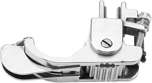 Miniatura 7 de Prensador de rodillo ajustable para máquina de coser de cuero grueso coágulo de tela, adaptador de vástago bajo a presión, pie de prensado de