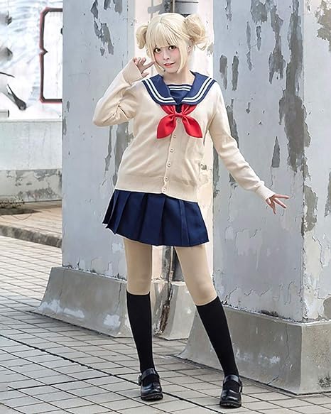 僕のヒーローアカデミア トガヒミコ コスプレ衣装 ウィッグ フルセット Amazon.co.jp: [milky time] ウィッグ付き 僕のヒーロー