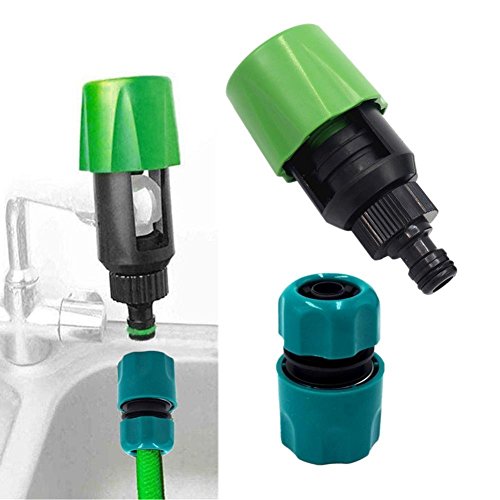 TAOtTAO Universal Water Tap To Garden Hose Pipe Connector Mixer Kitchen Tap Adapter (A)