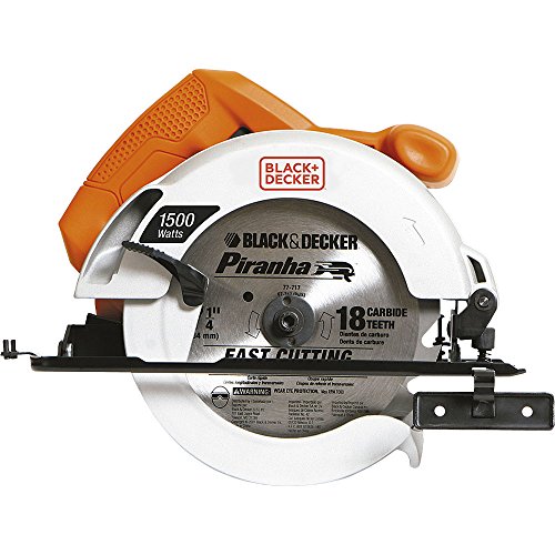 BLACK+DECKER Serra Circular de 7.1/4 Pol. (184,15mm) 5.500 RPM e 1500W 110V CS1024