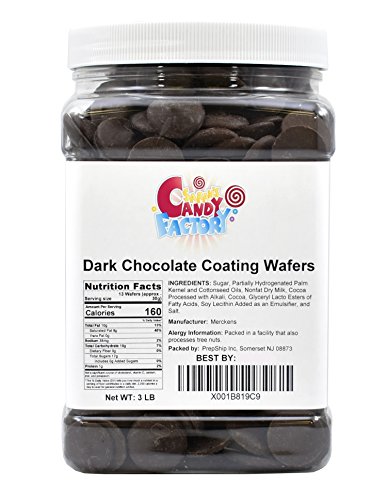 Sarah's Candy Factory Dark Chocolate Melting Wafers 3lb Jar