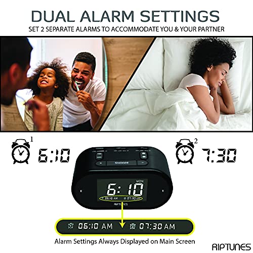 Riptunes WAV110K Loud Alarm Clock With Bed Shaker thumb #1