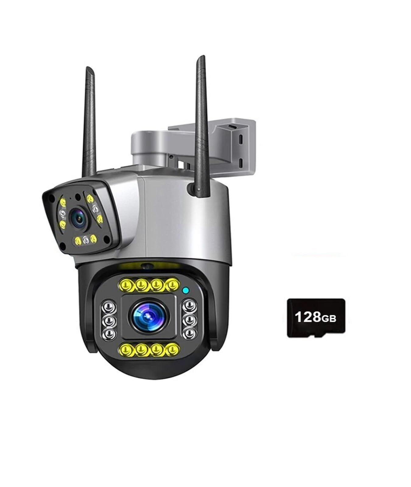 Caméra de surveillance extérieur 4K WiFi zoom numérique avec vision nocturne intelligente V380