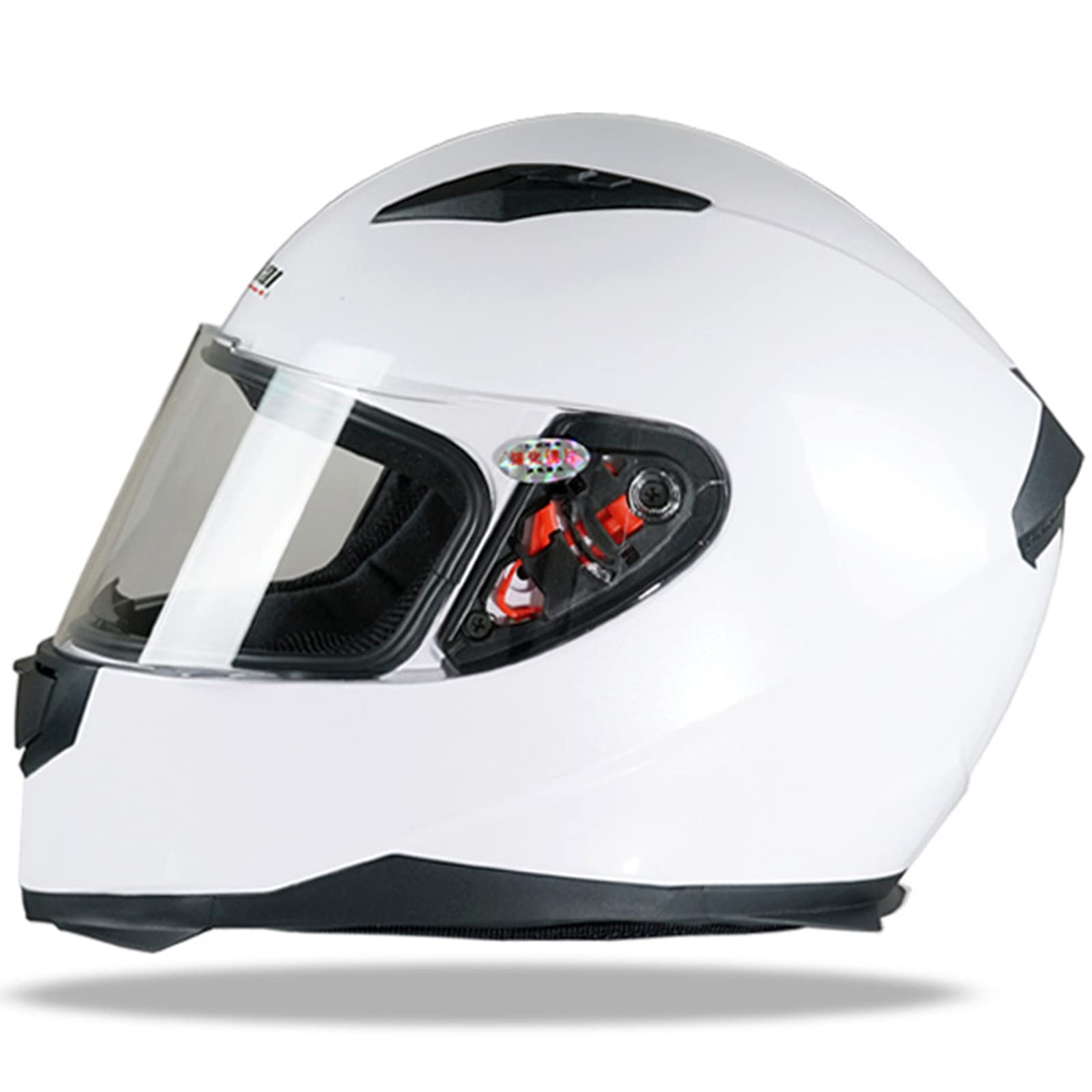 Caschi Moto integrali Uomo Donna Adulto Casco Bici da Strada Lenti Trasparenti Casco Approvato DOT/ECE Youth Leggero Fresco Quattro Stagioni,A1,XL