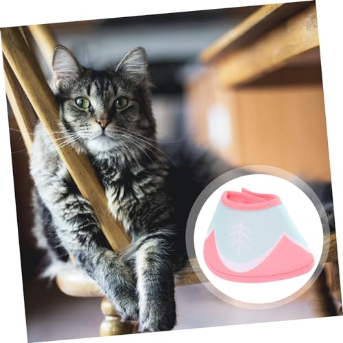 CIYODO Verstellbarer Katzen-halskragen Für Genesung Atmungsaktives Bequemes Design Für Hunde Und Katzen Schutzkragen Wundheilung