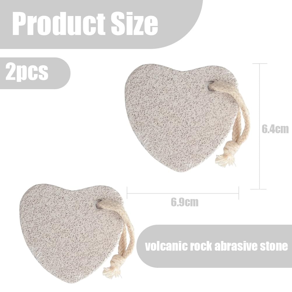 2 Piedras Pómez Naturales para Pies, Herramienta de Pedicura de Lava, Quita Callos de Manos y Pies, Lima Natural para Pies, Elimina Pieles Muertas