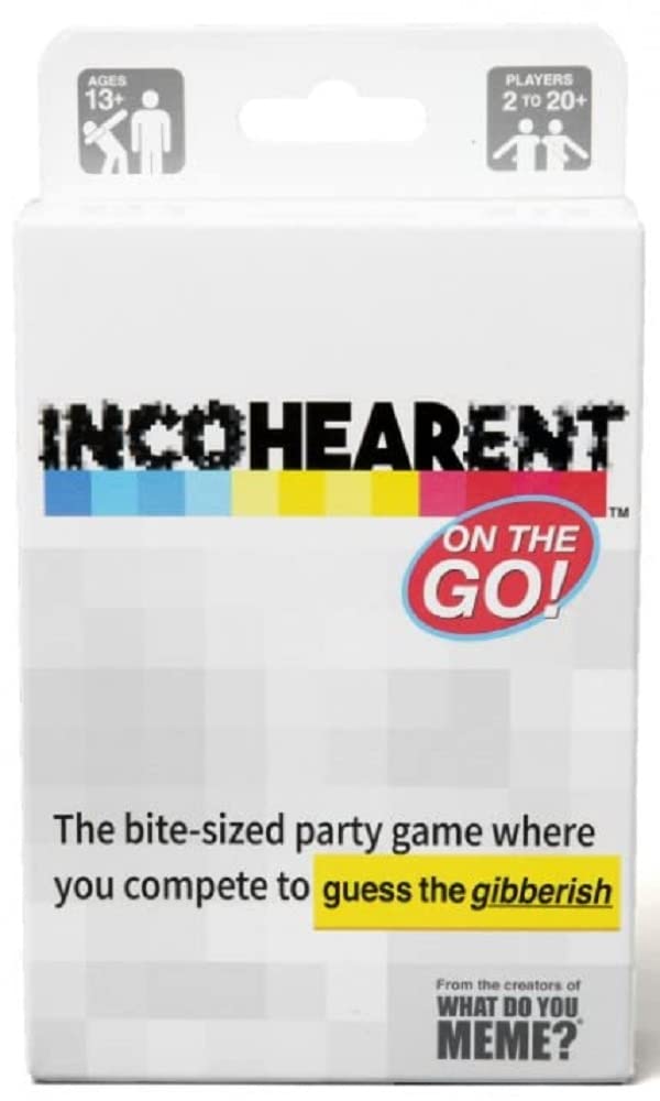 WHAT DO YOU MEME? Incohearent Travel Word Guessing Game for 2-20+ Players, Ages 13+