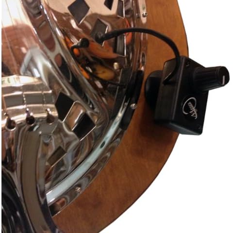 Myers Pickups Dobro Round Neck Resonator Guitar Pickup with Flexible Micro-Gooseneck Cover